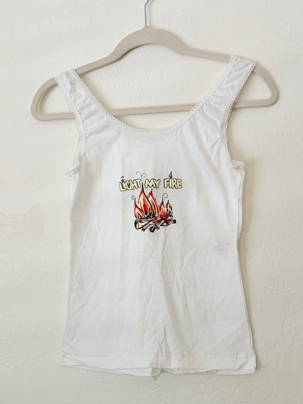 Vintage Light My Fire The Doors Van Morrison Undercover Wear Tank Top 1970s